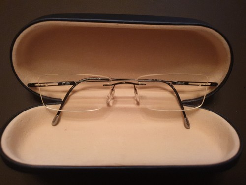 Rahmenlose brille aus titan - brille,