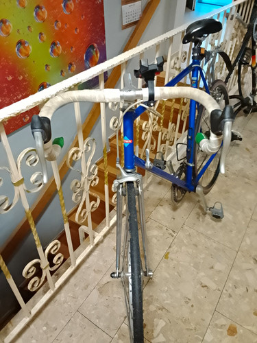 Titan rennrad blau silber - titan,